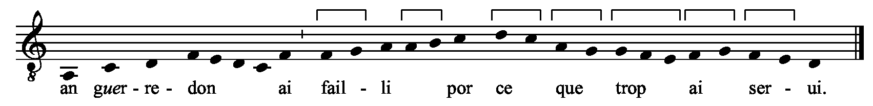 Refrain musical notation